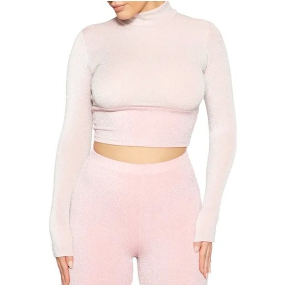 Naked Wardrobe Long Sleeve Crop Top